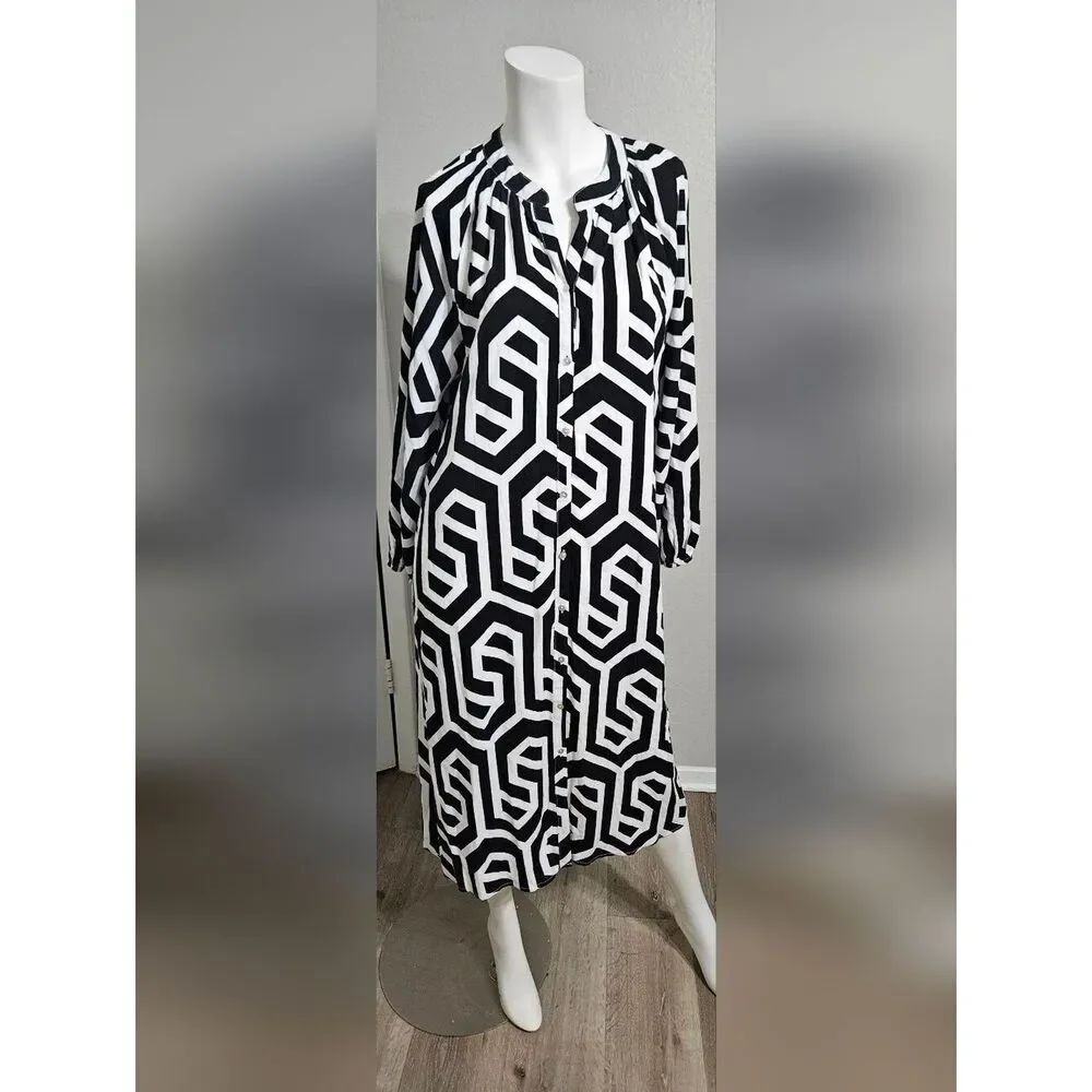 SSYS the label geometric midi dress size S - Picture 5 of 11